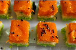 Tricolor dhokla