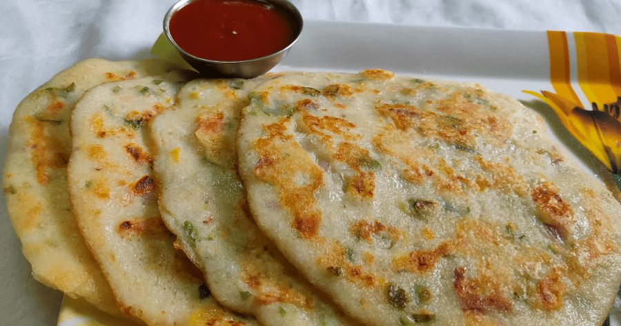 mix vegetable uttapam